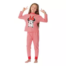 Pijama Algodón Minnie Caffarena Talla 6 Color Rojo 30883