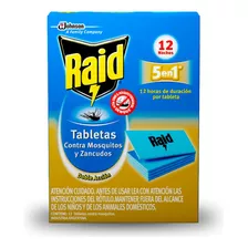 Insecticida Raid Tabletas Mosquitos Y Zancudos - 12un