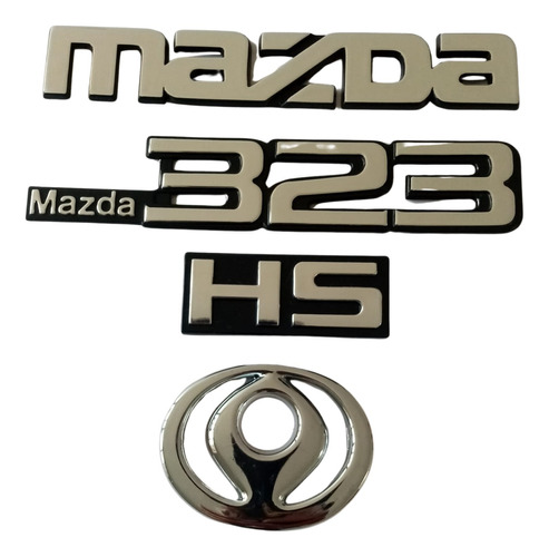 Emblemas Traseros Mazda 323hs Con Logo Mazda  Sol Naciente  Foto 3