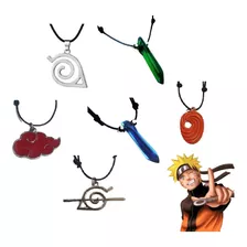 Kit Especial 6 Colar Naruto Akatisuki Vila Da Folha Anime 