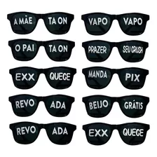 Kit 10 Oculos Frases Divertidas Sortidas Festa Balada