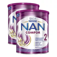 Kit Nestlé Nan Comfor 2 - (2 Latas De 800g) - 6 A 12 Meses