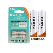 Baterías Recargables Aaa Sony 2 Pilas/ 4.300 Mah 1.2 V