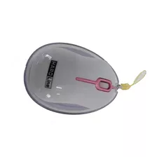 Mouse Usb Mini Retratil Embalagem Acrílica Translúcida Oval