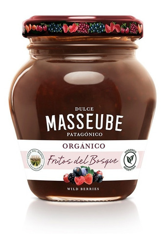 Mermelada Masseube Frutos Del Bosque Organica X 352 Grs