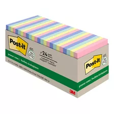 Notas Post-it Greener, 3 X 3 Pulgadas, 24 Blocs, El Favorito