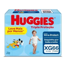 Fralda Disney Baby Tripla Proteção 66 Unidades Xg Huggies Gênero Sem Gênero Tamanho N/a