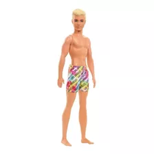 Boneco Ken Da Barbie Com Bermuda - Moda Praia - Mattel