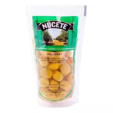 Aceitunas Verdes Rellenas Con Morrón Nucete Doypack 300 Gr