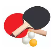 Combo 2 Raquetas + 3 Pelotas De Ping Pong