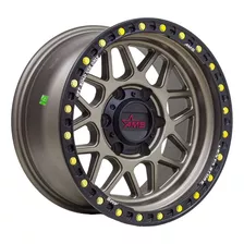 Ams 16x10 6x139.7 Et-25 Off Road Bronce Black