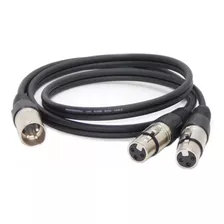 Cable Canon Xlr Macho A Dos Hembras Balanceado Profesional