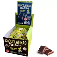 Chocolatina 70% Cacao Stevia Colonial X 50 - Sweet Market