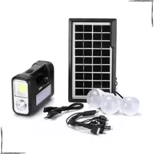 Kit Painel Solar Led 3 Lâmpada Luminária Prova D'água Pesca