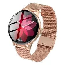 Smartwatch Dt2 Rose Gold Steel Full Touch 1,19 