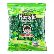 Bala Mastigável Hortelã 600g - Dimbinho