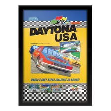 Quadro Daytona Usa Arcade Pôster - 33 X 45 Cm