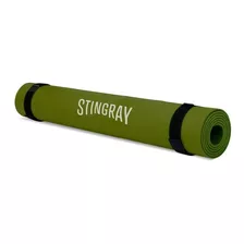 Yoga Mat Stingray Green 6 Mm Pvc Calidad Colchoneta Pilates