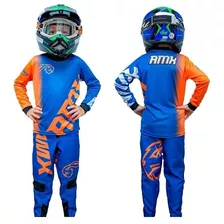 Conjunto Calça E Camisa Infantil Xtreme Amx Motocross