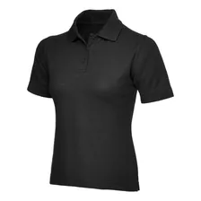 Polo Pique Con Cuello Camicero Para Mujer, Corte Princesa