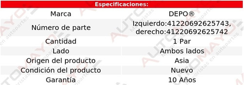 2) Faros Delanteros Depo Clk500 Mercedes-benz 2003 Foto 4