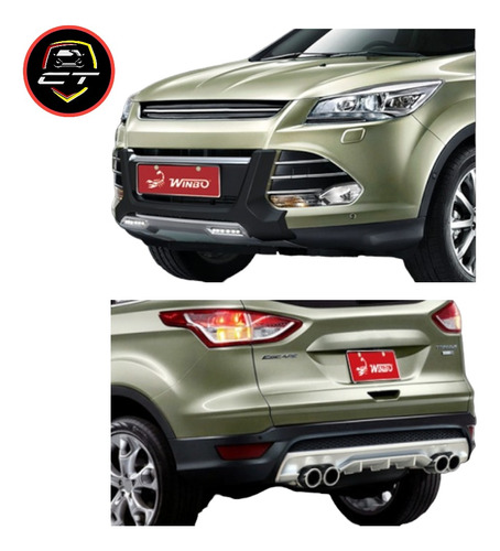 Bumper Frontal Y Trasero Protector Defensa Ford Escape 13-16 Foto 2