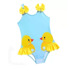 Traje De Baño Para Bebé Con Estampado De Patos 