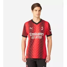 Camiseta Del Ac Milán 2023/2024, Oficial Todos Los Sponsors