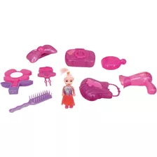 Boneca - Belinha Com Acessorios 9 Pcs - Wellmix