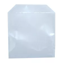 1500 Envelopes De Plástico Transparente Liso Saquinho Para Embalar Mídia Cd/dvd Saco Com Aba E Sem Cola 12,5x12,5cm