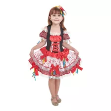 Vestido Junino Infantil Vitória