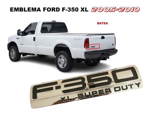 Emblema Ford F-350 Xl Super Duty 2005-2010 Foto 3