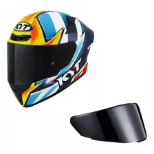 Capacete Kyt Quit Tt Course Com Viseira Fumê Frete Grátis