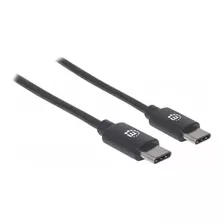 Cable Usb Manhattan Tipo Cm Cm 3.0 Mts Negro V2.0 /v /vc