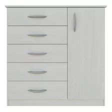 Chifonier Cómoda Mueble Armado 5 Cajones Melamina Cajonera