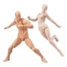 2 Boneco Manequim Para Desenho Feminino Macho Figma Projeto