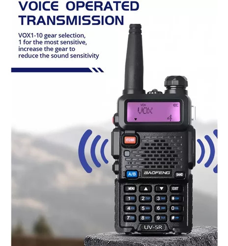 Comunicador De Radio Ht Airsoft De Doble Banda Uv-5r Fm Fone Foto 6