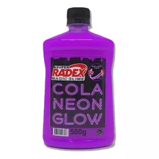 Cola Para Slime Roxo Neon Glow Radex Magic Com 500g