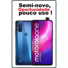 Motorola One Hyper 2 Sim 128 Gb Deepblue 4 Gb Semi-novo