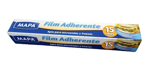 Rollo Papel Film Adherente Para Alimentos 28cm X 15mts Mapa