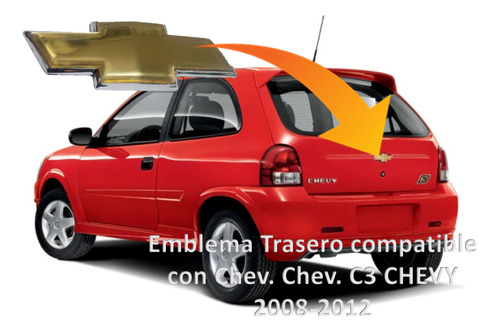 Emblema Trasero Compatible Chev. Chevy/monza C3 2008-2012 Foto 4
