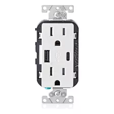 T5633w Cargador Usb De Pared Tipo Y Tipo C Toma De Corr...