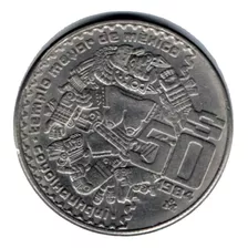 Moneda Antigua50 Pesos Coyolxauhqui 1984 Templo Mayor