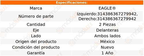 Kit 2 Bases Para Amortiguador Del Zafira 1.8l 4 Cil 00/03 Foto 2