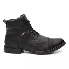 Bota Masculina Sapato Couro Legitimo Botina Barata + Brinde