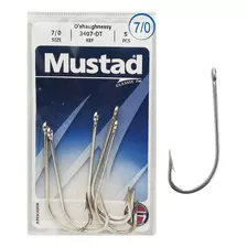 Anzuelo Pesca Mustad O´shaughnessy 3407-dt 7/0 Paquete X 5