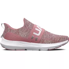 Tenis Under Armour Surge 3 Plus Slip-on Estilo Deportivo Color Rosa - Adulto 4.5 Mx