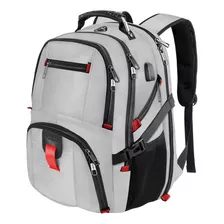 Mochila De Viaje Yorepek , Para Laptops De 17'', Gris Claro