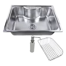 Cuba Inox Gourmet Fabrinox 65cm Polida, Cesto E Dosador