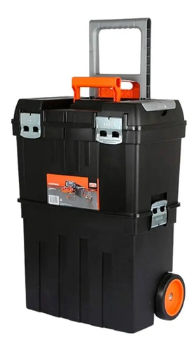 Caja Carro Porta Herramientas Bahco Con Ruedas 2 Cuerpos Dgm Negro